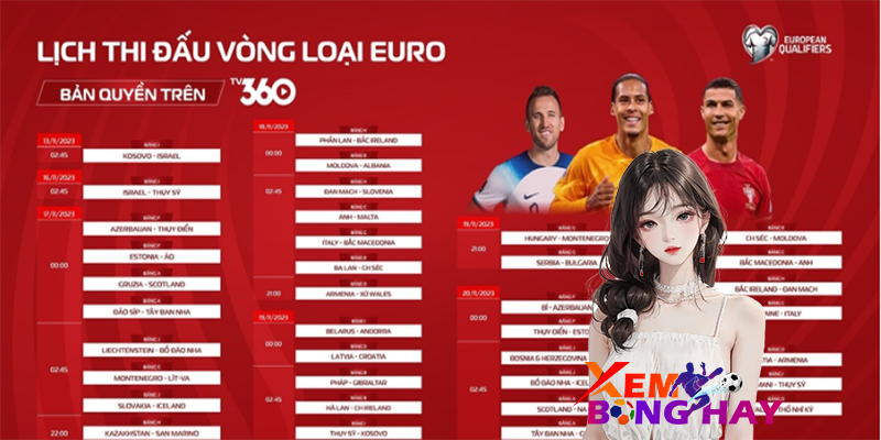 Euro 2024 lịch thi đấu - Theo dõi từng bước chân của thần tượng